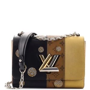 Louis Vouitton Twist Handbag Limited Edition Studded Reverse Monogram